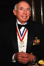 Alfred Scott Mc Laren, USN (Ret.), Ph.D. at the Explorers Club's Lowell Thomas Awards Dinner in New York.